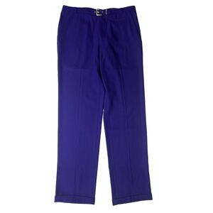 VTG Gianni Versace Purple Straight leg Wool Trousers Pants Women’s 33 in waist